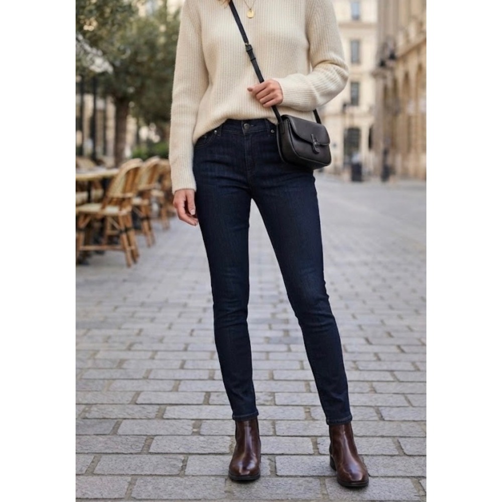 AG Adriano Goldschmied Farrah Skinny‎ High Rise Jeans Blue Size 30R SPB1379BBSN